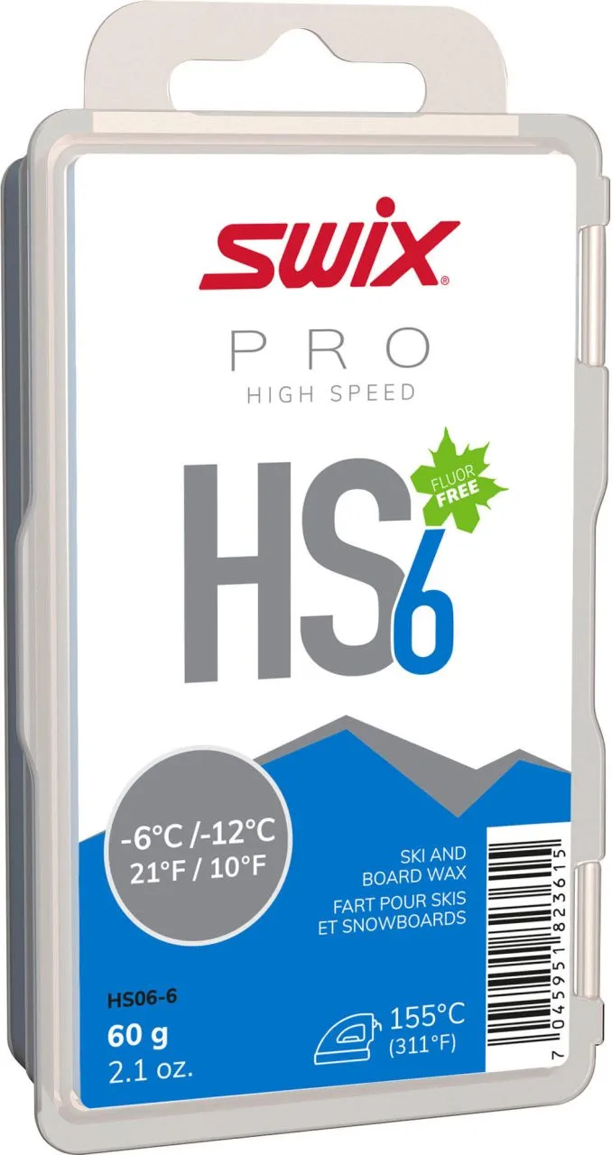 Swix HS6 Blue, -6°C/-12°C, 60g 3 Swix HS6 Blue, -6°C/-12°C, 60g