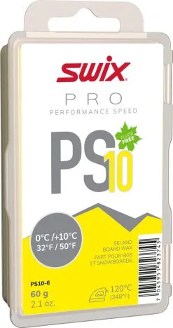 Swix PS10 Yellow, 0°C/+10°C, 60g