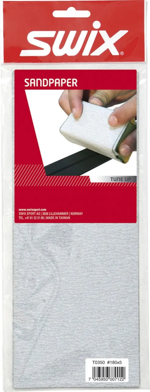 Swix T350 Sandpaper, 5 Pcs #180 3 Swix T350 Sandpaper, 5 Pcs #180