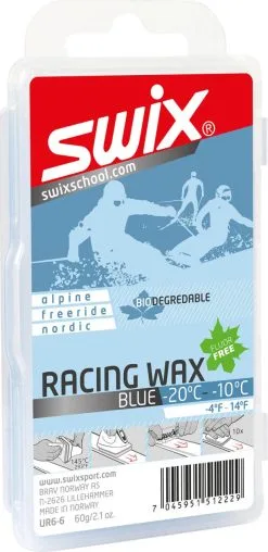Swix UR6 Blue Bio Racing Wax, 60g