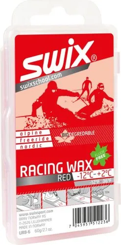 Swix UR8 Red Bio Racing Wax, 60g